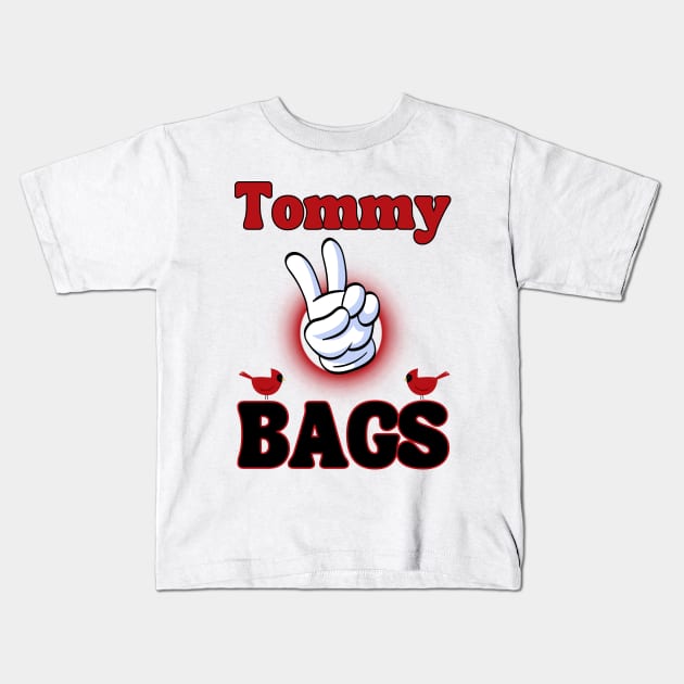 Tommy 2 Bags Kids T-Shirt by Peace Love and Baseball